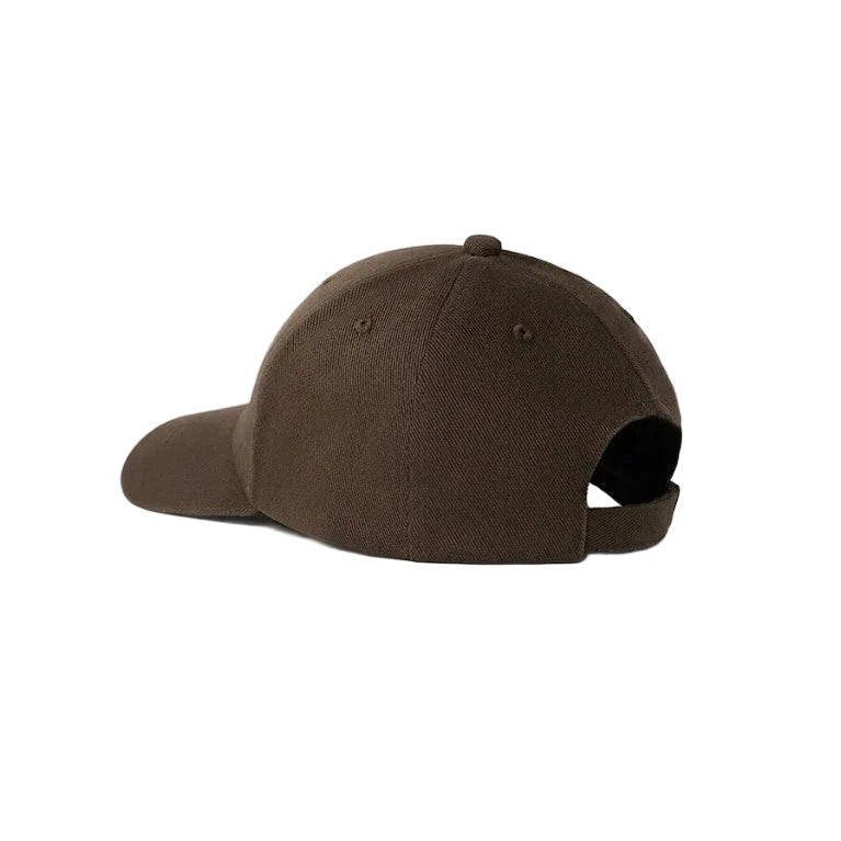Brown baseball cap on a white background