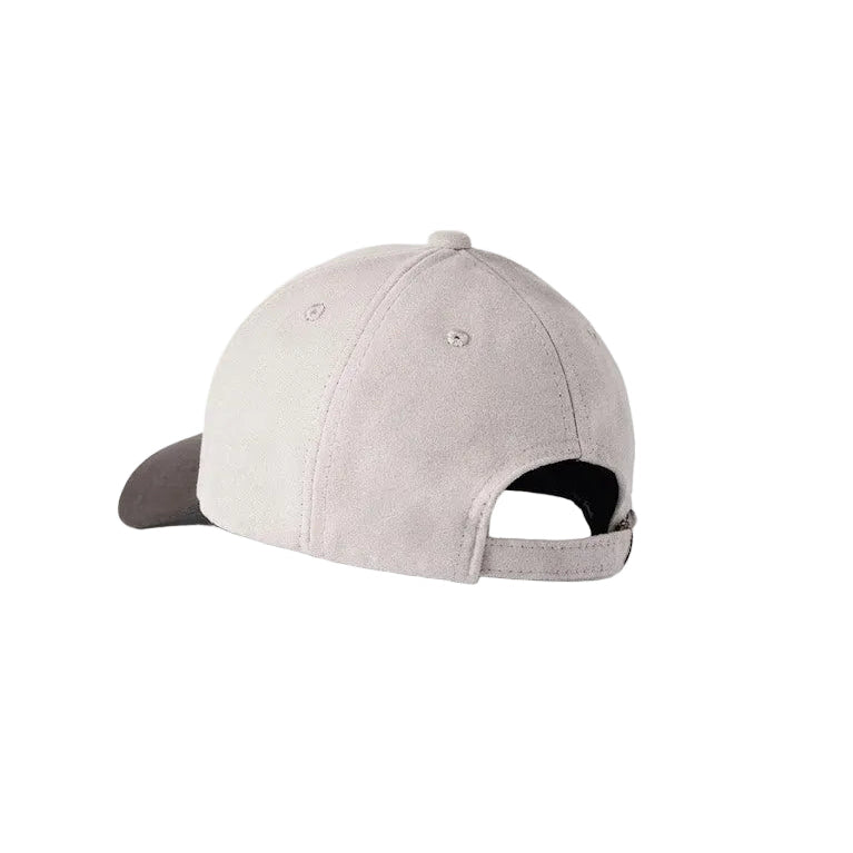Gray baseball cap on a white background